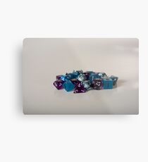 Lámina metálica Dados púrpura azul plata