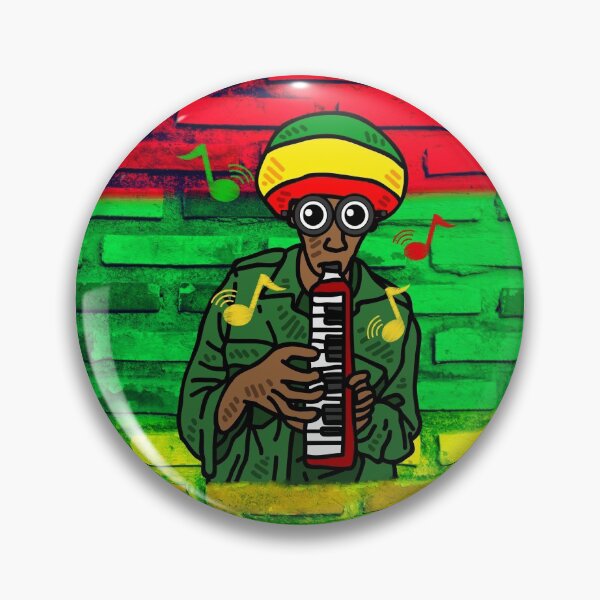 Item preview, Reggae Rasta playing the Melodica - Fun cool Design designed and sold by bobla25.