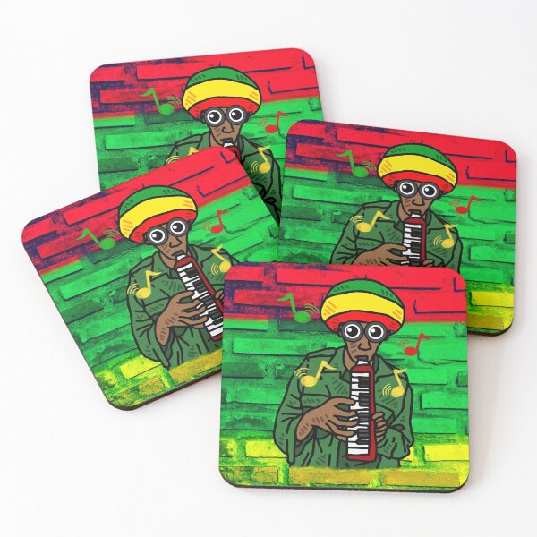 Item preview, Reggae Rasta playing the Melodica - Fun cool Design designed and sold by bobla25.