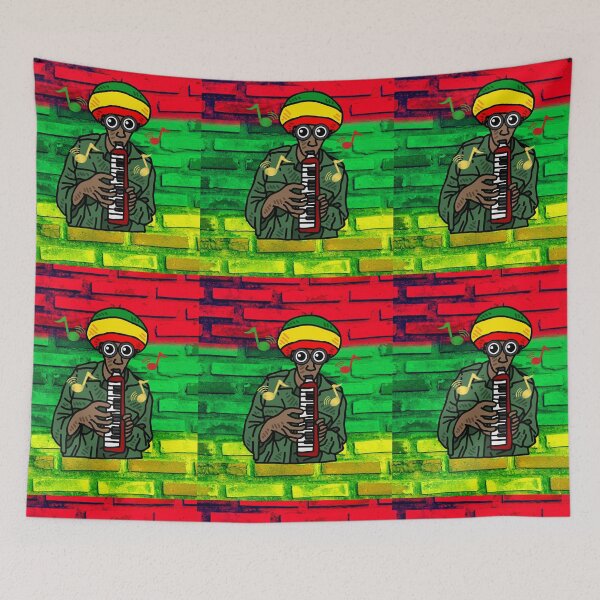 Item preview, Reggae Rasta playing the Melodica - Fun cool Design designed and sold by bobla25.