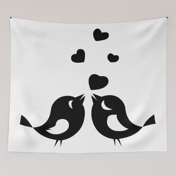 Item preview, Lovebirds designed and sold by TwistedHareCo.