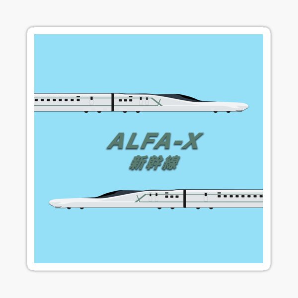 Vista previa del artículo con la obra «Tren bala Alfa-X Shinkansen, Japón», diseñado y vendido por JonesyDave.