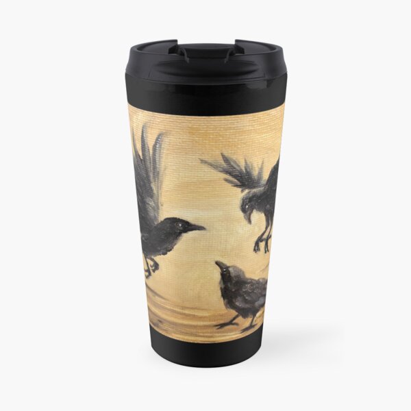 Crows Take Flight Travel Mug