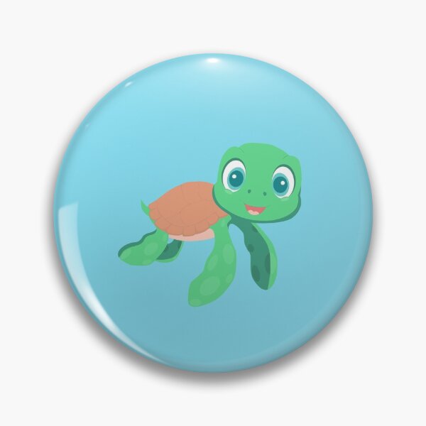 Aperçu de l'œuvre Tortue de mer de dessin animé créée et vendue par HotShotsDesigns.