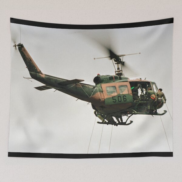 Item preview, Airborne Rappelling from an Iroquois designed and sold by Blackadder Photography.