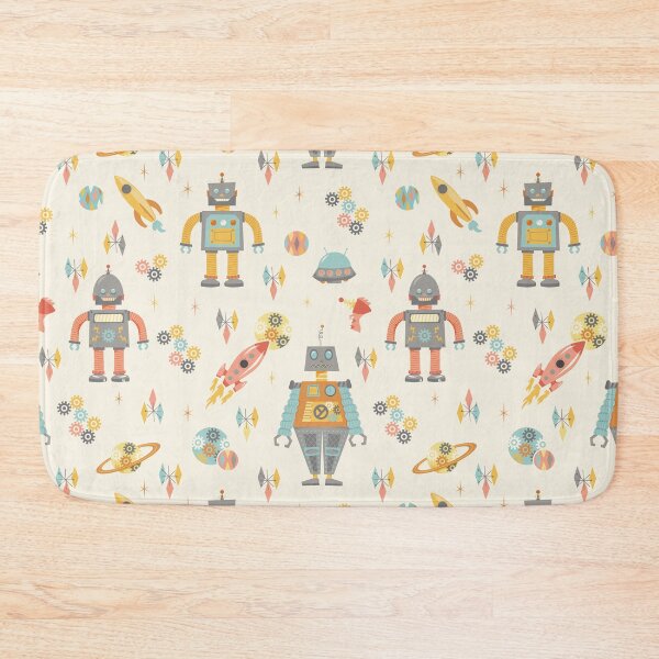 Item preview, Vintage Inspired  Robots in Space designed and sold by latheandquill.