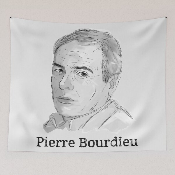 Item preview, Pierre Bourdieu illustration designed and sold by KennyLucky.