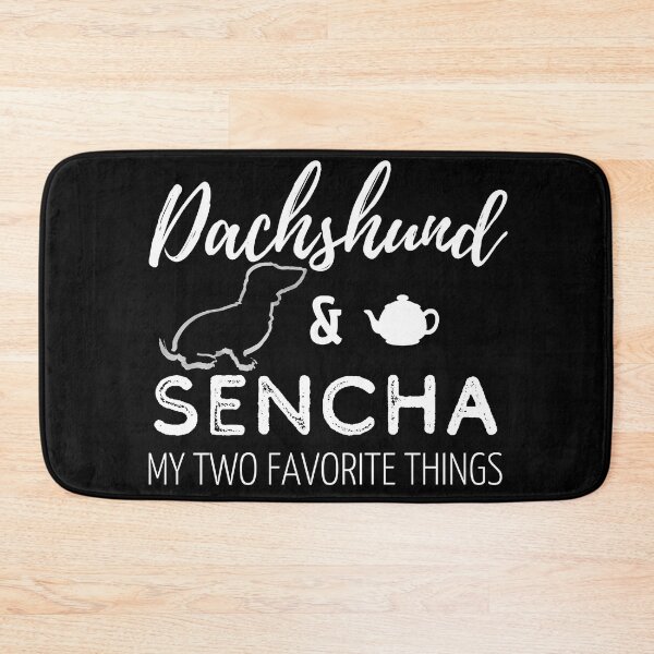 Item preview, Dachshund & Sencha Print | black designed and sold by TheDachshund.