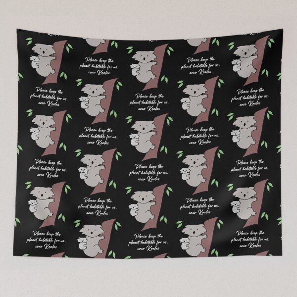 Item preview, Koala - Habitable Planet (Black) designed and sold by ImperfectLife.
