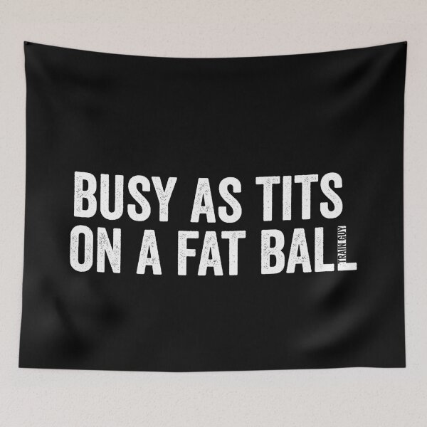 Item preview, Train Guy - Busy as tits on a fat ball designed and sold by Craftaholic.