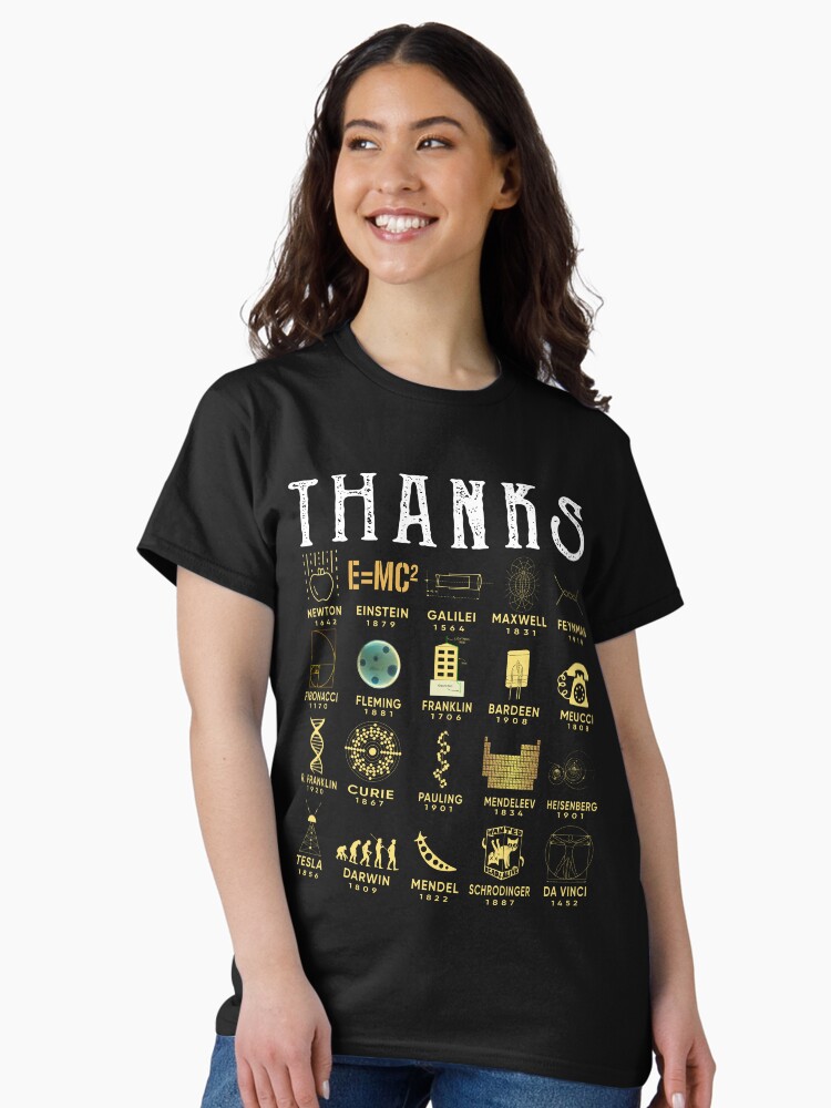 Thumbnail 1 of 7, Classic T-Shirt, Thanks Scientists designed and sold by maria5wgloria.