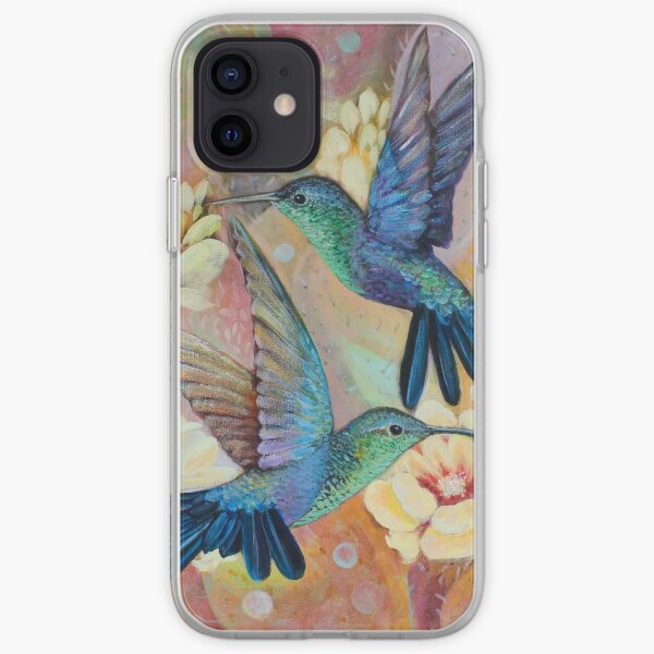 "Hummingbird and Cactus II" Funda blanda para iPhone