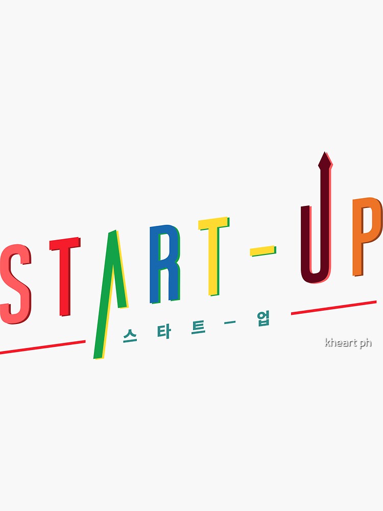 "Startup Koreand Drama Logo" Sticker for Sale by ssangmundong | Redbubble