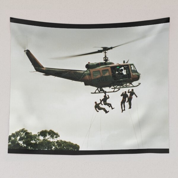 Item preview, Rappelling from an Iroquois designed and sold by Blackadder Photography.
