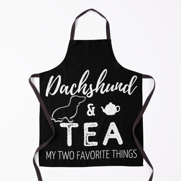 Item preview, Dachshund & Tea Print | black designed and sold by TheDachshund.