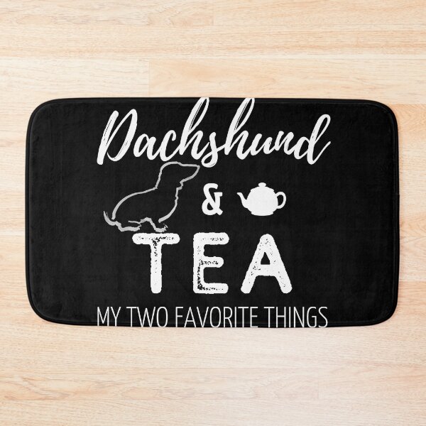 Item preview, Dachshund & Tea Print | black designed and sold by TheDachshund.