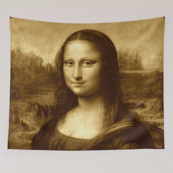 Item preview, Sepia Mona Lisa designed and sold by SimpleJoyStyle.