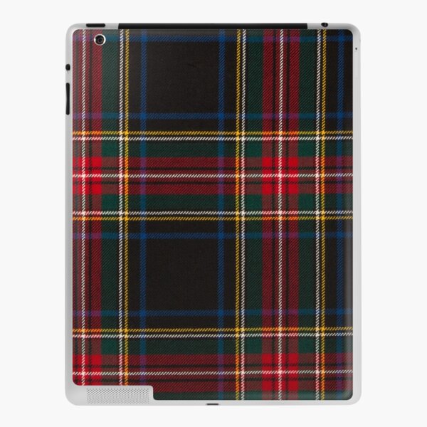 STEWART BLACK TARTAN iPad Skin
