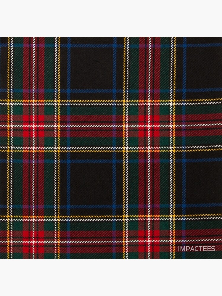 STEWART BLACK TARTAN by IMPACTEES