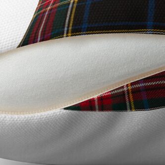 Alternate view of STEWART BLACK TARTAN Throw Pillow