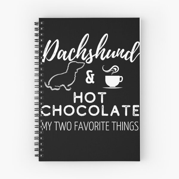Item preview, Dachshund & Hot Chocolate Print | black designed and sold by TheDachshund.