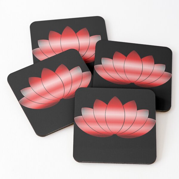 Item preview, Soft Lotus Flower In Metallic Red designed and sold by RosieSunflower.