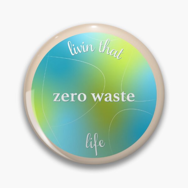 Item preview, Livin that Zero Waste Life - Cita ecológica de la tierra - Degradado azul verde designed and sold by annedesignco.