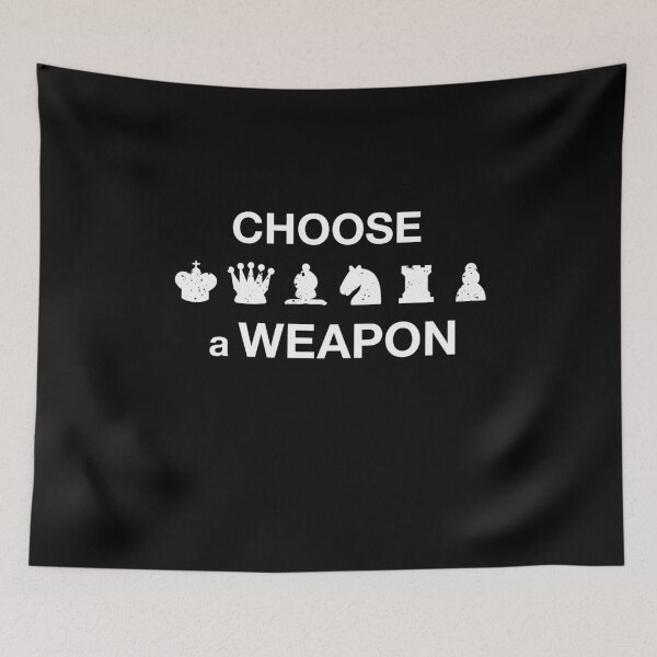 Item preview, Cool Chess Choose a Weapon Funny Chess Design designed and sold by funTTimes.