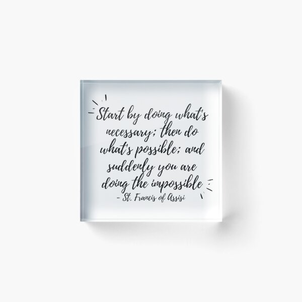 Item preview, Start by doing what's necessary (black text) designed and sold by Grace Feucht.