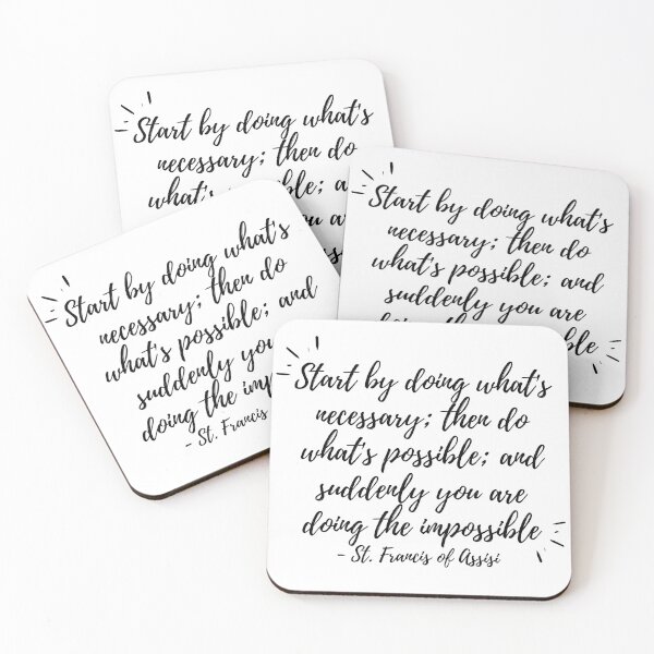 Item preview, Start by doing what's necessary (black text) designed and sold by Grace Feucht.