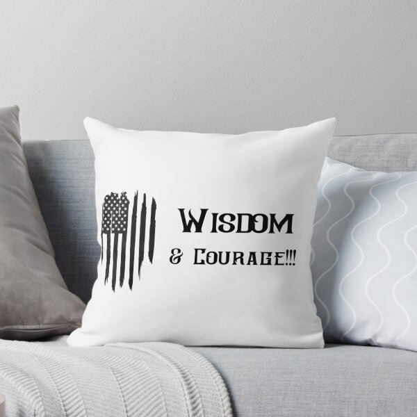 Item preview, Wisdom & Courage American flag designed and sold by Worranarin.