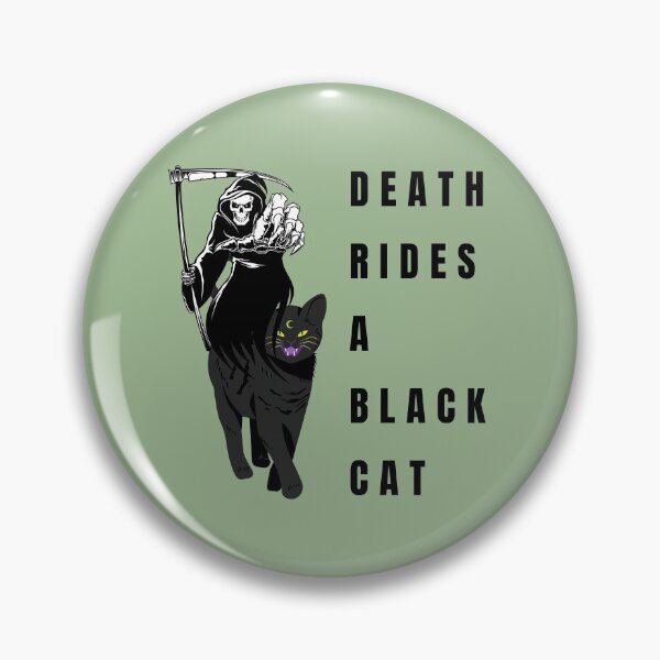 Item preview, Death Rides A black Cat designed and sold by CaptainPiku.