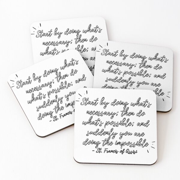 Item preview, Start by doing what's necessary (black hollow text) designed and sold by Grace Feucht.