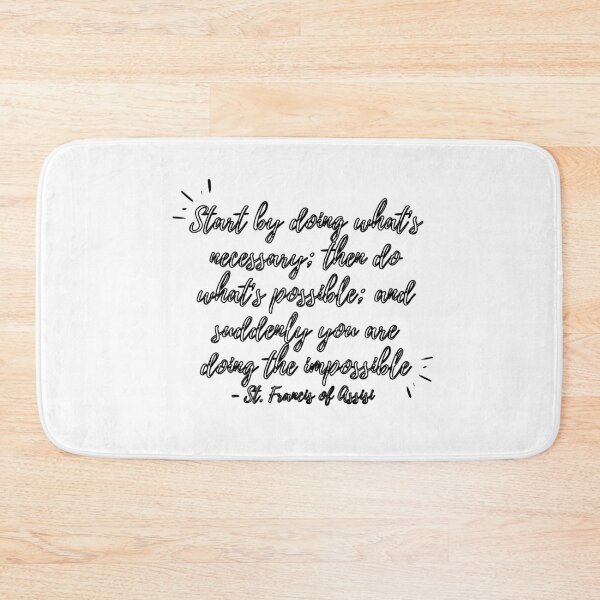Item preview, Start by doing what's necessary (black hollow text) designed and sold by Grace Feucht.