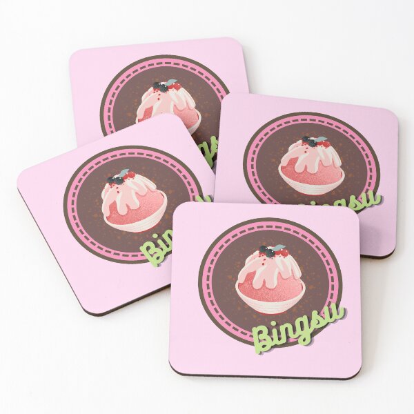 Item preview, Bingsu Korean Food Tshirt Tee Shirt Design Cute Funny Kawaii Graphic Cartoony Design for Apparel Accessories Home Decor Skins Totes Bags Wall Art Stickers designed and sold by Rocbebe.