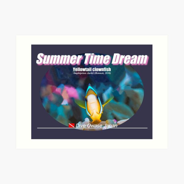Cute anemone fish print Art Print