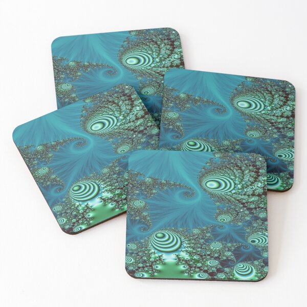 Item preview, Under the Sea | Teal Green Fractals | Aquatic Inspired | Classy Fractal Art designed and sold by JillyJ05.