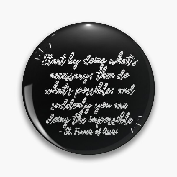 Item preview, Start by doing what's necessary (white hollow text) designed and sold by Grace Feucht.