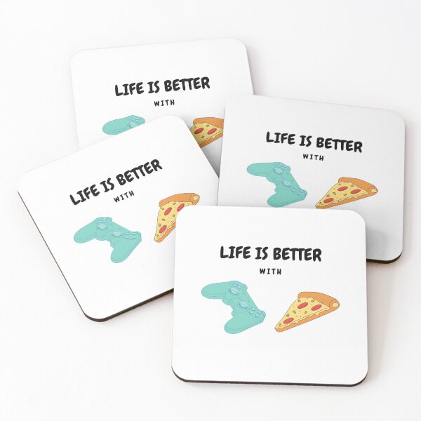 Item preview, Life Is Better With Pizza And Gaming designed and sold by liftdesign.