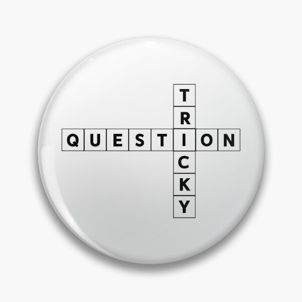Item preview, Tricky Question Crossword designed and sold by Wachi-A.