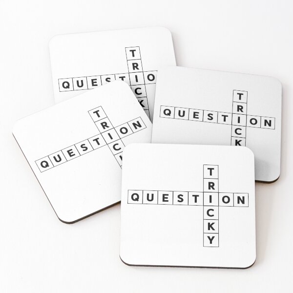 Item preview, Tricky Question Crossword designed and sold by Wachi-A.