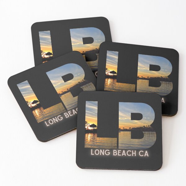 Item preview, LONG BEACH California Sunset LB CA Logo Photography By Concetta Ellis designed and sold by concettaellis.