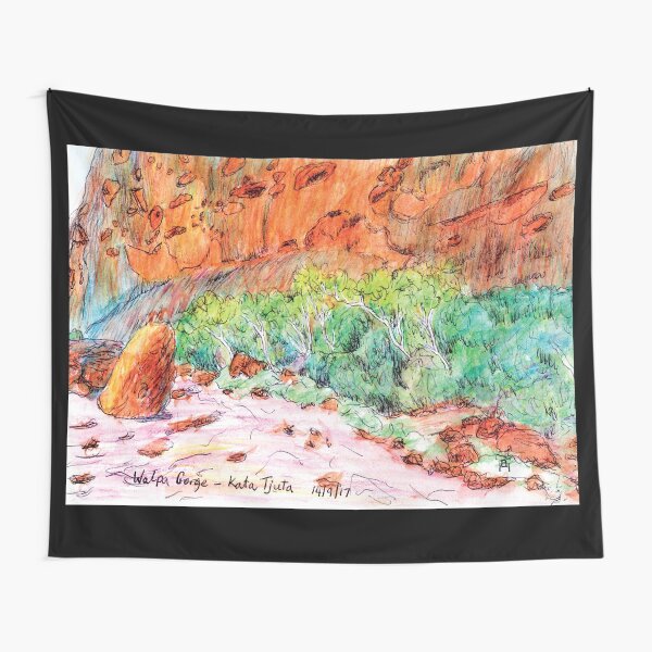 Australian Scene - Walpa Gorge - Kata Tjuta (The Olgas), NT, Aus. Tapestry