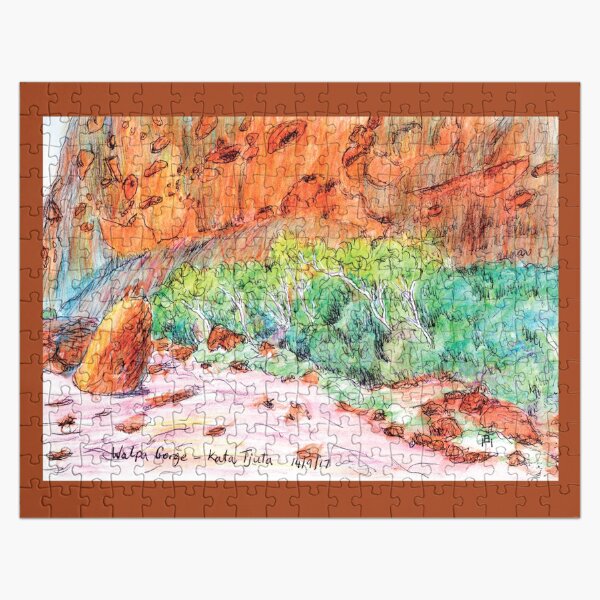 Australian Scene - Walpa Gorge - Kata Tjuta (The Olgas), NT, Aus. Jigsaw Puzzle