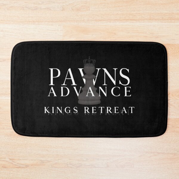 Item preview, Pawns Advance Kings Retreat | Black Chess Pawn designed and sold by CozyMarket.