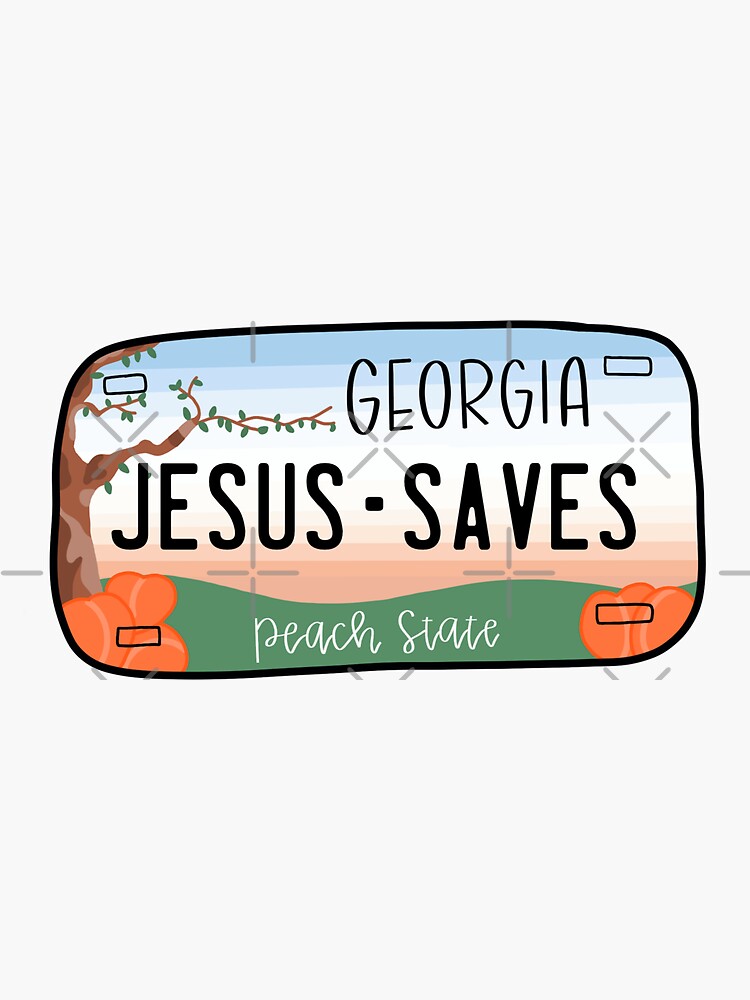 Jesus Saves Sticker for Sale by graceupongracee