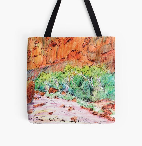 Australian Scene - Walpa Gorge - Kata Tjuta (The Olgas), NT, Aus. All Over Print Tote Bag