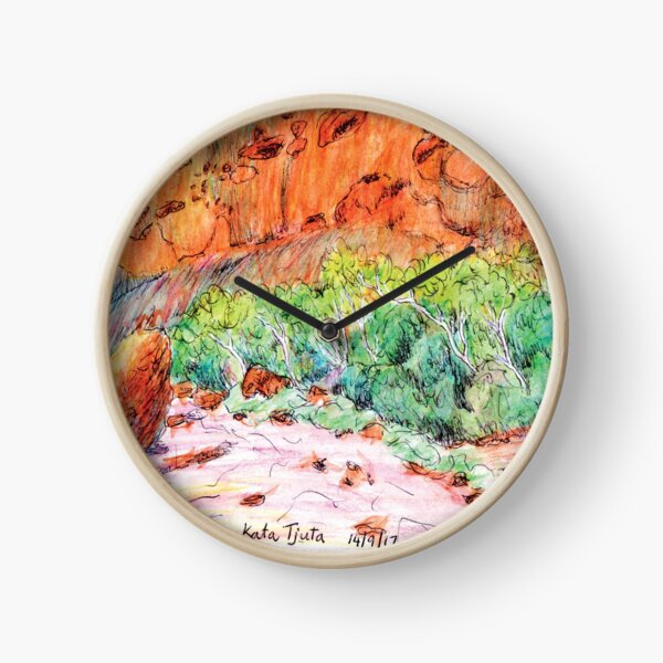 Australian Scene - Walpa Gorge - Kata Tjuta (The Olgas), NT, Aus. Clock
