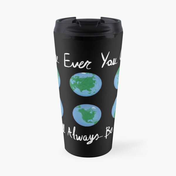 Always Home Earth Art - Earth Illustration black background Travel Mug