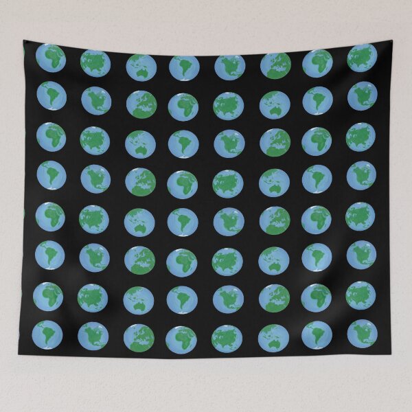 Item preview, Always Home Earth Art - Earth Illustration black background designed and sold by EcoElsa.